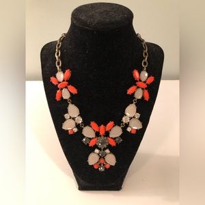 Multicolored Jewel Statement Necklace